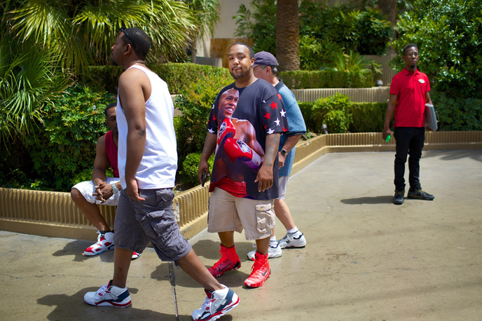 Fred Barnes, of Shreveport, Louisiana, on the Las Vegas Strip on Saturday, May 2, 2015.